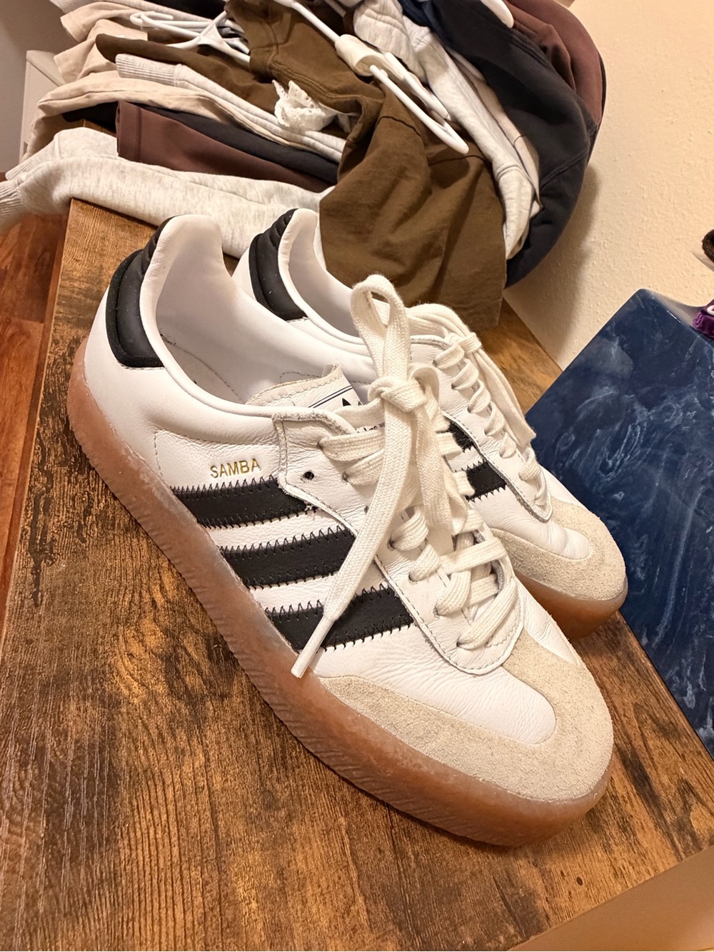 adidas Samba Sneakers - White, Black, Gum